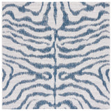Safavieh Courtyard 6'-7" x 6'-7" Rug in Ivory / Navy