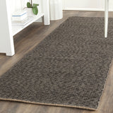 Safavieh Natural Fiber 2'-6" x 10'-0" Rug in Grey / Grey