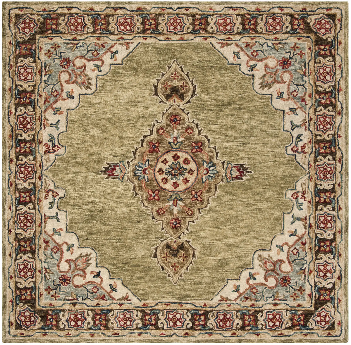 Safavieh Aspen 7'-0" x 7'-0" Rug in Sage / Brown