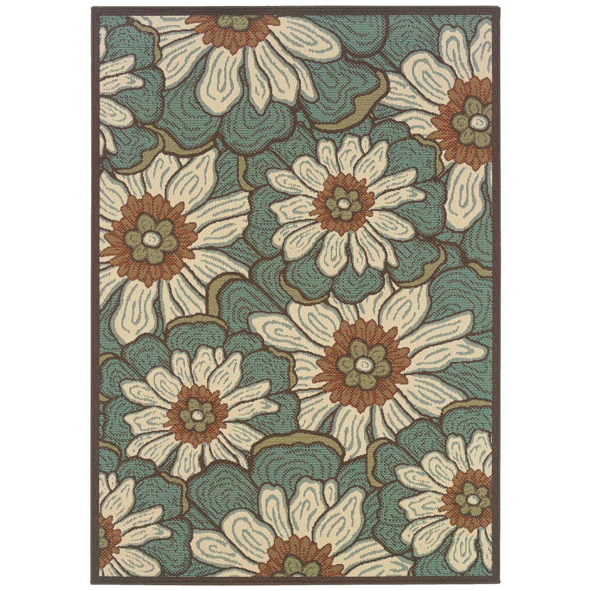 Oriental Weavers Sphinx Montego 3444m Blue / Brown Rugs - main flat