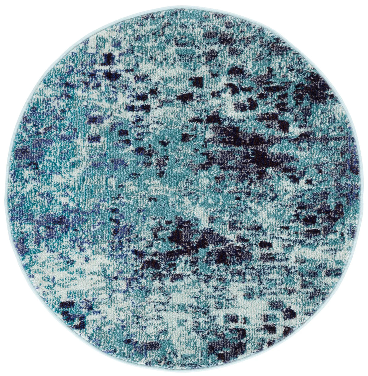 Safavieh Madison 3'-0" x 3'-0" Rug in Turquoise / Navy
