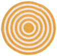 Safavieh Braided 3'-0" x 3'-0" Rug in Gold / Peach