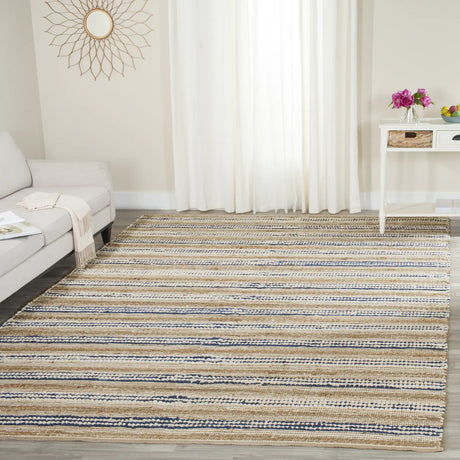 Safavieh Cape Cod 8'-0" x 10'-0" Rug in Natural / Blue