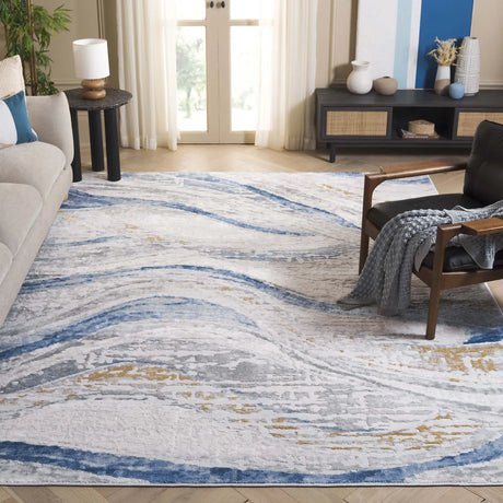 Safavieh Palma 10'-0" x 14'-0" Rug in Beige / Light Blue
