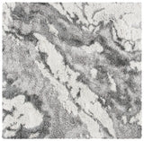 Safavieh Horizon Shag 800 6'-7" x 6'-7" Rug in Grey / Ivory