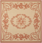 Safavieh Courtyard 7'-10" x 7'-10" Rug in Natural / Terra