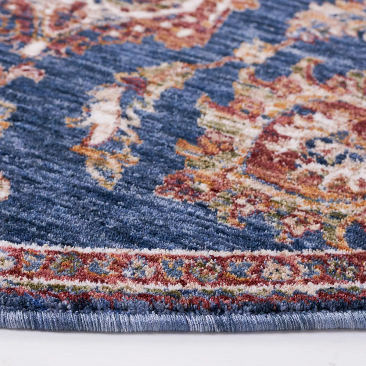 Safavieh Heirloom 700 6'-7" x 6'-7" Rug in Navy / Beige