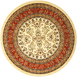 Safavieh Lyndhurst 8'-0" x 8'-0" Rug in Ivory / Rust