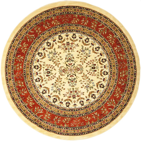 Safavieh Lyndhurst 8'-0" x 8'-0" Rug in Ivory / Rust
