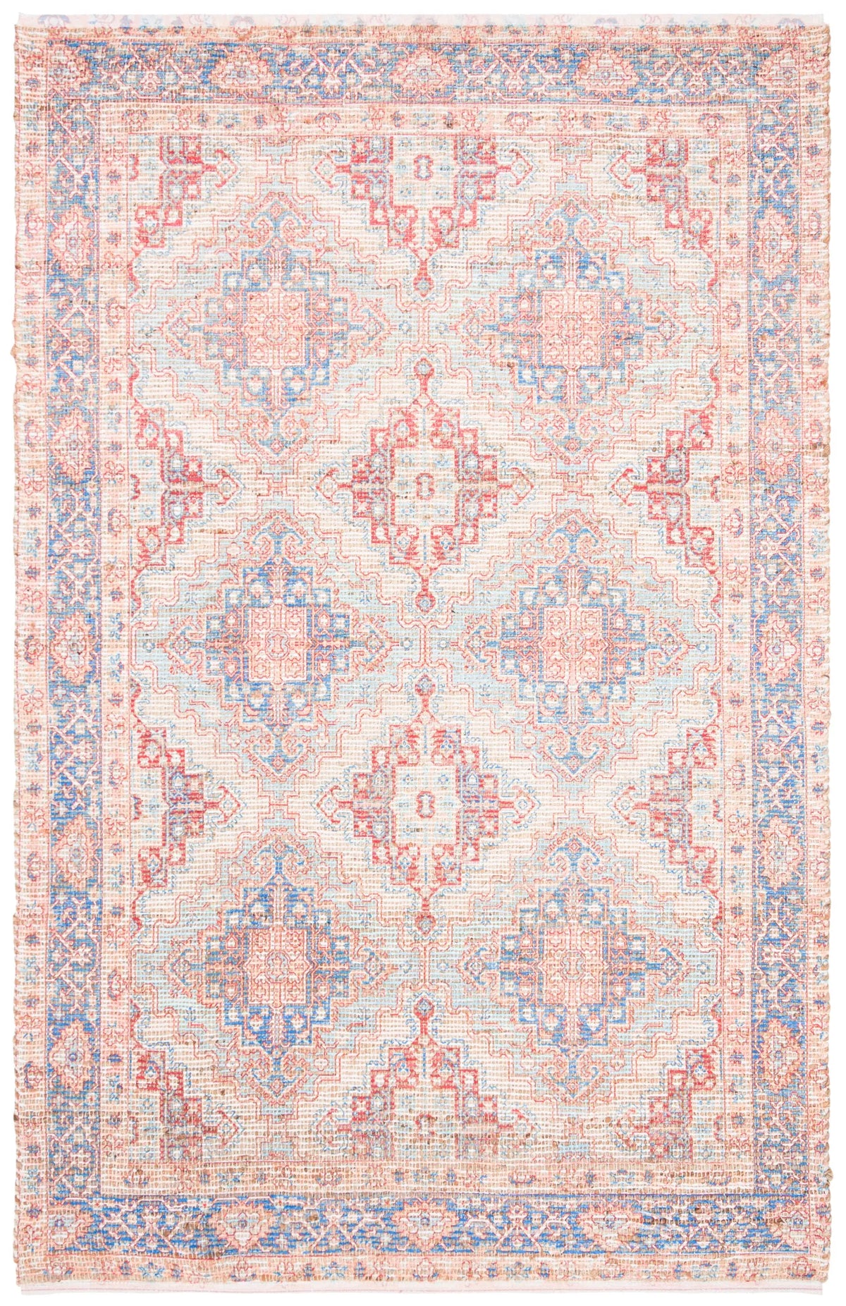 Safavieh Saffron 4'-0" x 6'-0" Rug in Blue / Rust