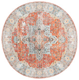 Safavieh Arizona 6'-0" x 6'-0" Rug in Rust / Aqua