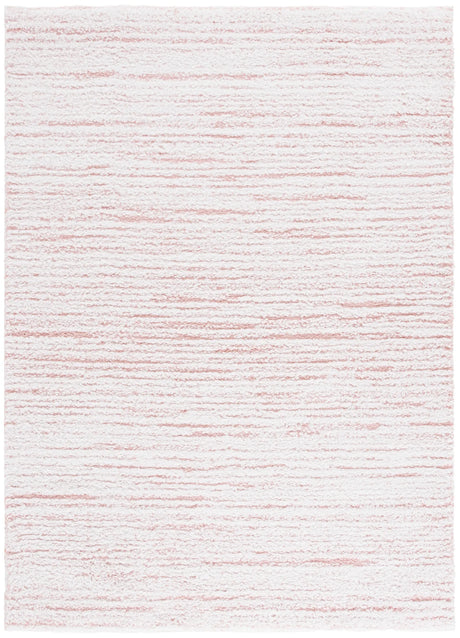 Safavieh Rumi Shag 4'-0" x 6'-0" Rug in Pink / Ivory
