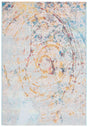 Safavieh Barbados 500 4'-0" x 6'-0" Rug in Light Blue / Yellow Rust
