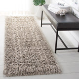 Safavieh Hudson Shag 2'-3" x 10'-0" Rug in Ivory / Grey