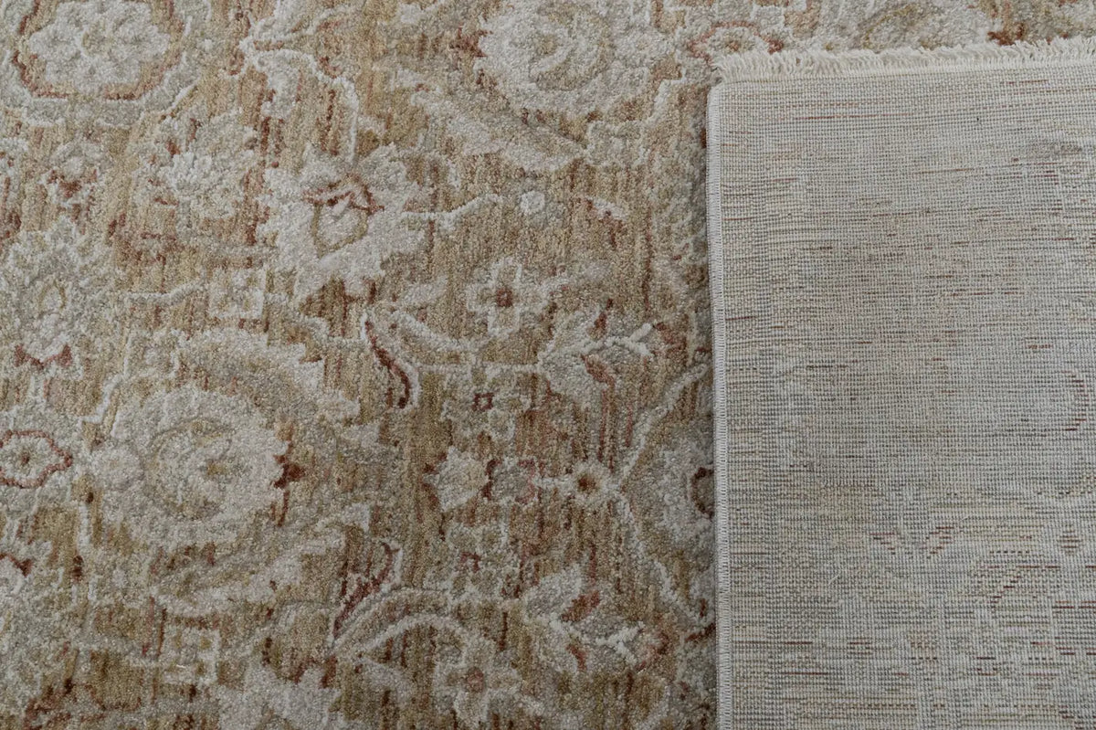 Dynamic Rugs Hudson 1480 Power Loomed Transitional Gold/Cream Rug - Corner