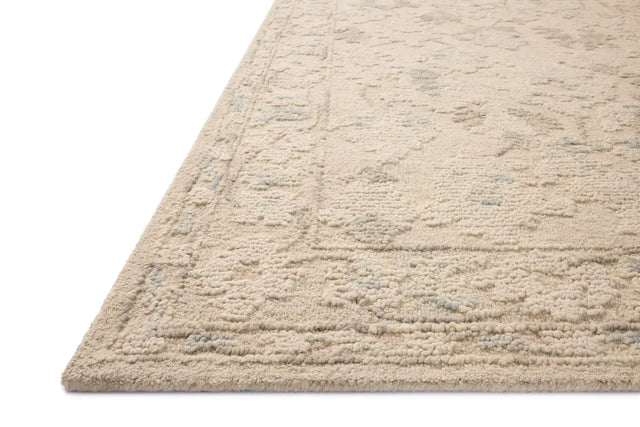Loloi Cynthia CYN-02 Ivory / Sky Rug - rug corner