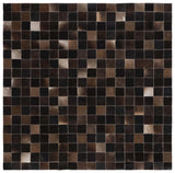 Safavieh Studio Leather 6'-0" x 6'-0" Rug in Brown / Beige