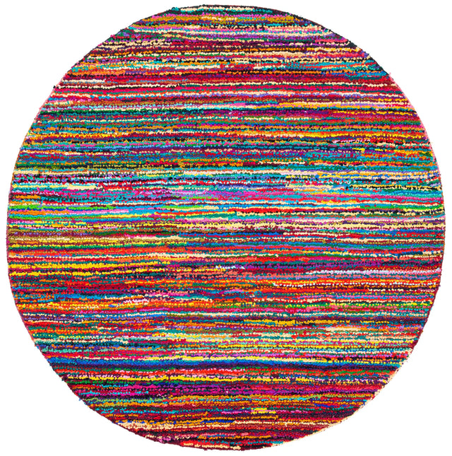 Safavieh Nantucket 6'-0" x 6'-0" Rug in Pink / Multi
