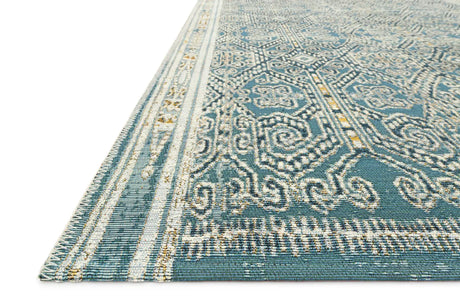 Loloi Mika Mik-05 Ocean Rugs - rug corner