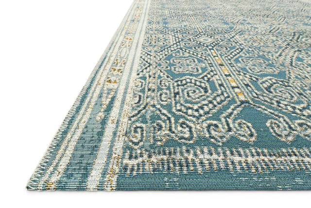 Loloi Mika Mik-05 Ocean Rugs - rug corner
