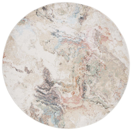Safavieh Phoenix 500 6'-7" x 6'-7" Rug in Ivory / Gold Rust