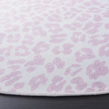 Safavieh Faux Hide 6'-0" x 6'-0" Rug in Ivory / Pink