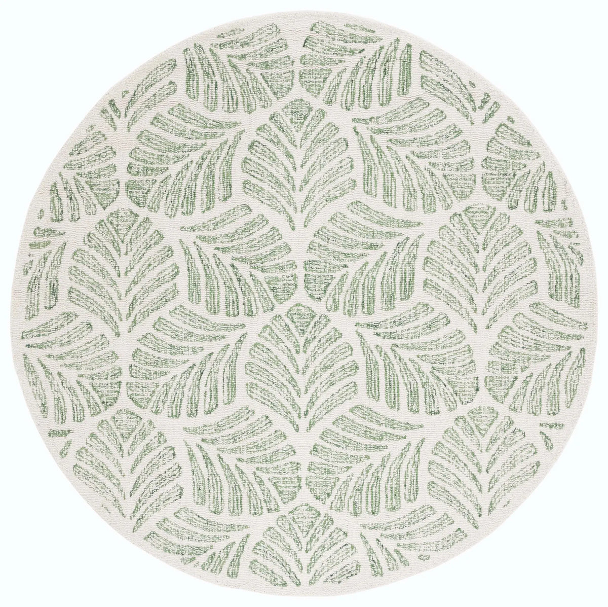 Safavieh Martha Stewart 300 6'-0" x 6'-0" Rug in Ivory / Green