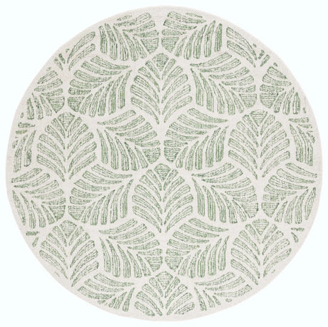 Safavieh Martha Stewart 300 6'-0" x 6'-0" Rug in Ivory / Green