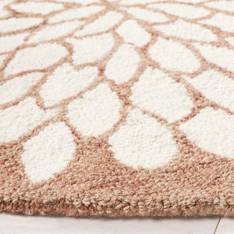Safavieh Jardin 6'-0" x 6'-0" Rug in Brown / Ivory