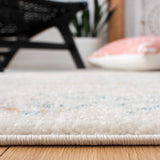 Safavieh Tulum 4'-0" x 6'-0" Rug in Ivory / Turquoise