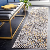 Safavieh Amelia 2'-0" x 8'-0" Rug in Grey / Gold