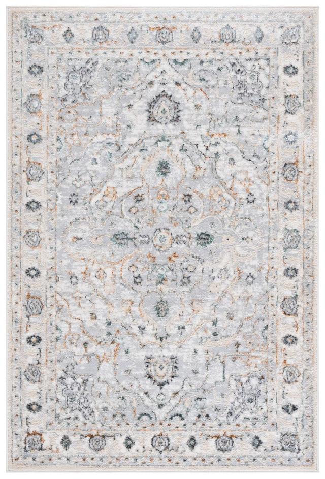 Safavieh Alenia 100 4'-0" x 6'-0" Rug in Grey / Beige Gold