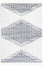 Safavieh Moroccan Tassel Shag 4'-0" x 6'-0" Rug in Grey / Ivory