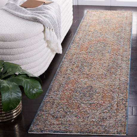 Safavieh Silverado 2'-0" x 8'-0" Rug in Blue / Rust