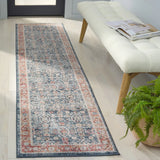 Safavieh Vintage Tabriz 2'-0" x 8'-0" Rug in Blue / Rust