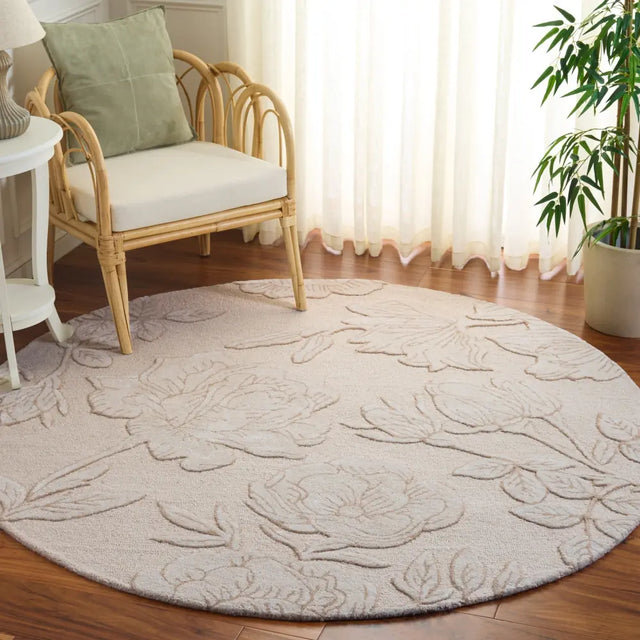 Safavieh Glamour 6'-0" x 6'-0" Rug in Ivory / Beige