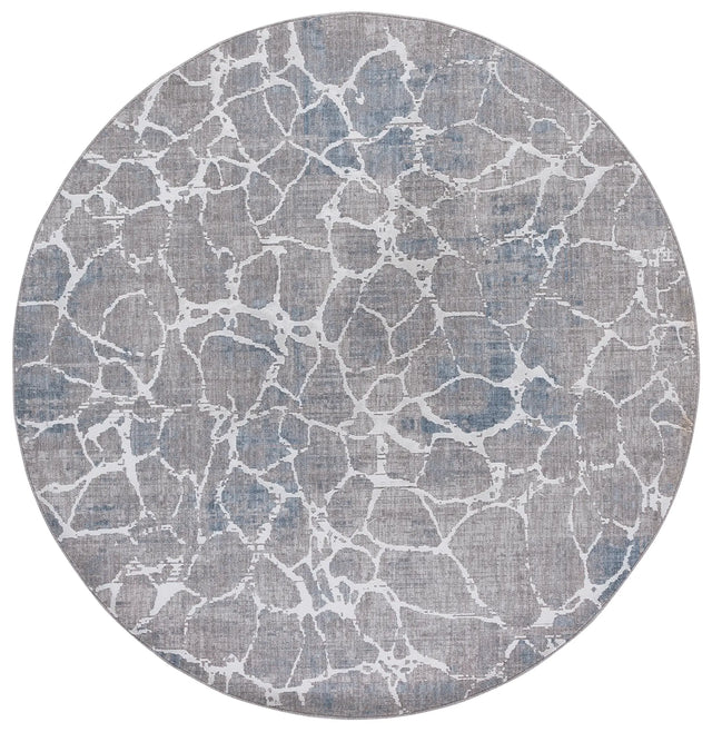 Safavieh Finley Modern 6'-7" x 6'-7" Rug in Grey / Blue