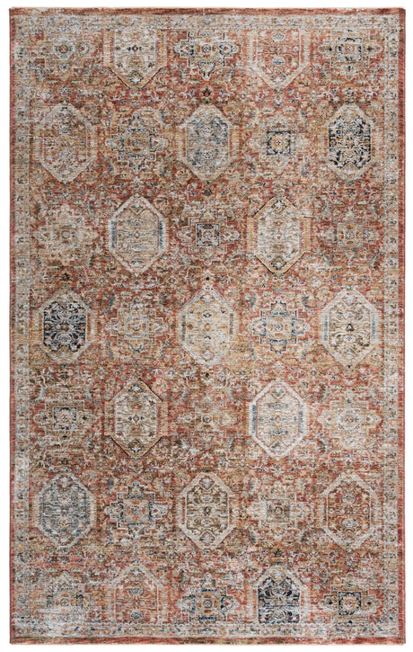 Safavieh Silverado 4'-0" x 6'-0" Rug in Rust / Blue