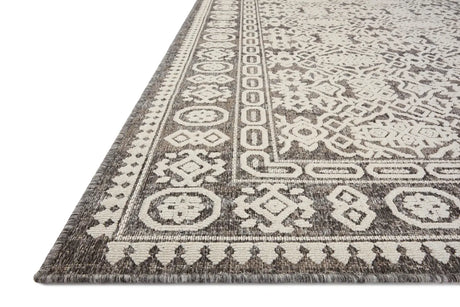 Loloi Rainier Rai-02 Pebble/Ivory Rug - rug corner