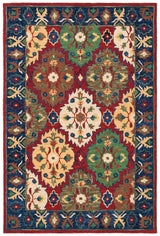 Safavieh Heritage 4'-0" x 6'-0" Rug in Red / Blue
