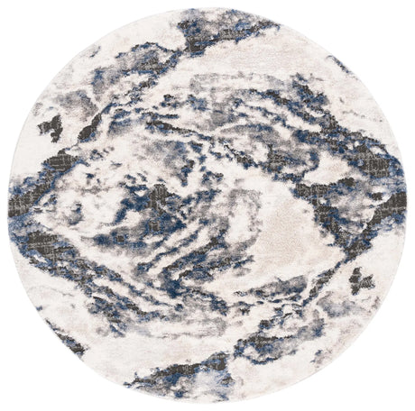 Safavieh Petra 6'-7" x 6'-7" Rug in Ivory / Blue