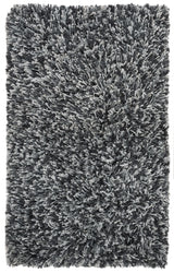 Safavieh Rio Shag 3'-0" x 5'-0" Rug in Black / Ivory