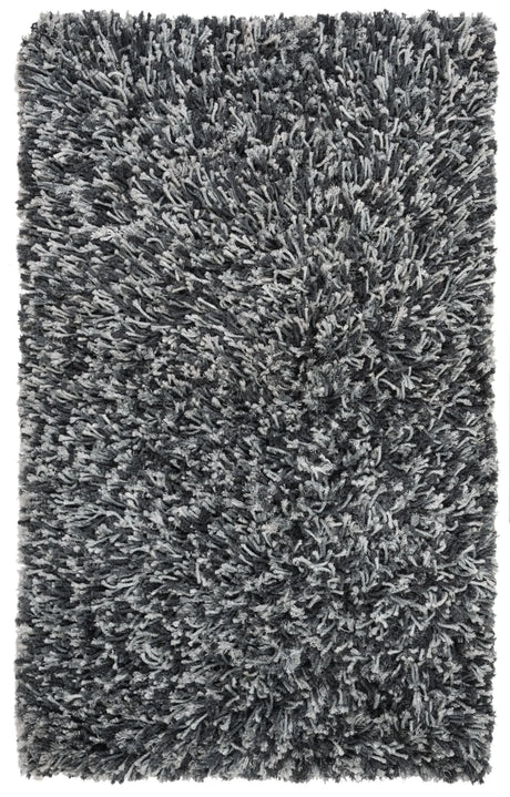 Safavieh Rio Shag 3'-0" x 5'-0" Rug in Black / Ivory