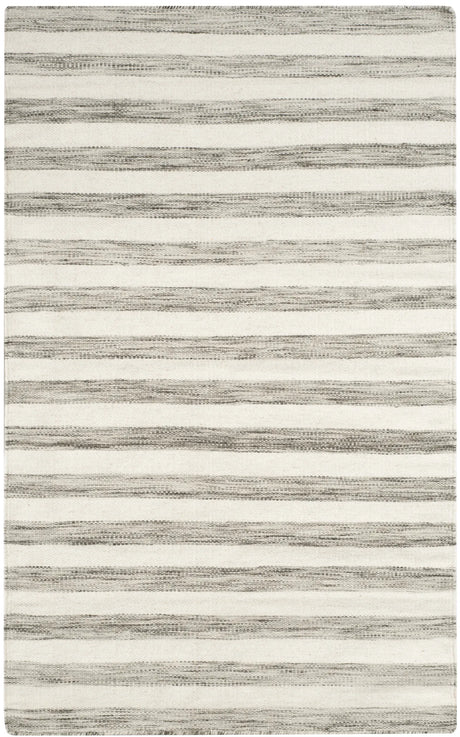 Safavieh Dhurries 3'-0" x 5'-0" Rug in Brown / Ivory