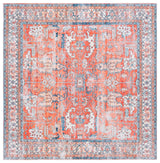 Safavieh Arizona 6'-0" x 6'-0" Rug in Rust / Aqua