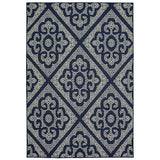 Oriental Weavers Sphinx Marina 3804B Navy / Ivory Rugs - main flat