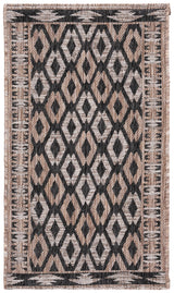 Safavieh Courtyard 2'-0" x 3'-7" Rug in Black / Natural