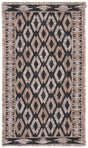 Safavieh Courtyard 2'-0" x 3'-7" Rug in Black / Natural