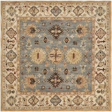 Safavieh Antiquity 6'-0" x 6'-0" Rug in Blue / Ivory