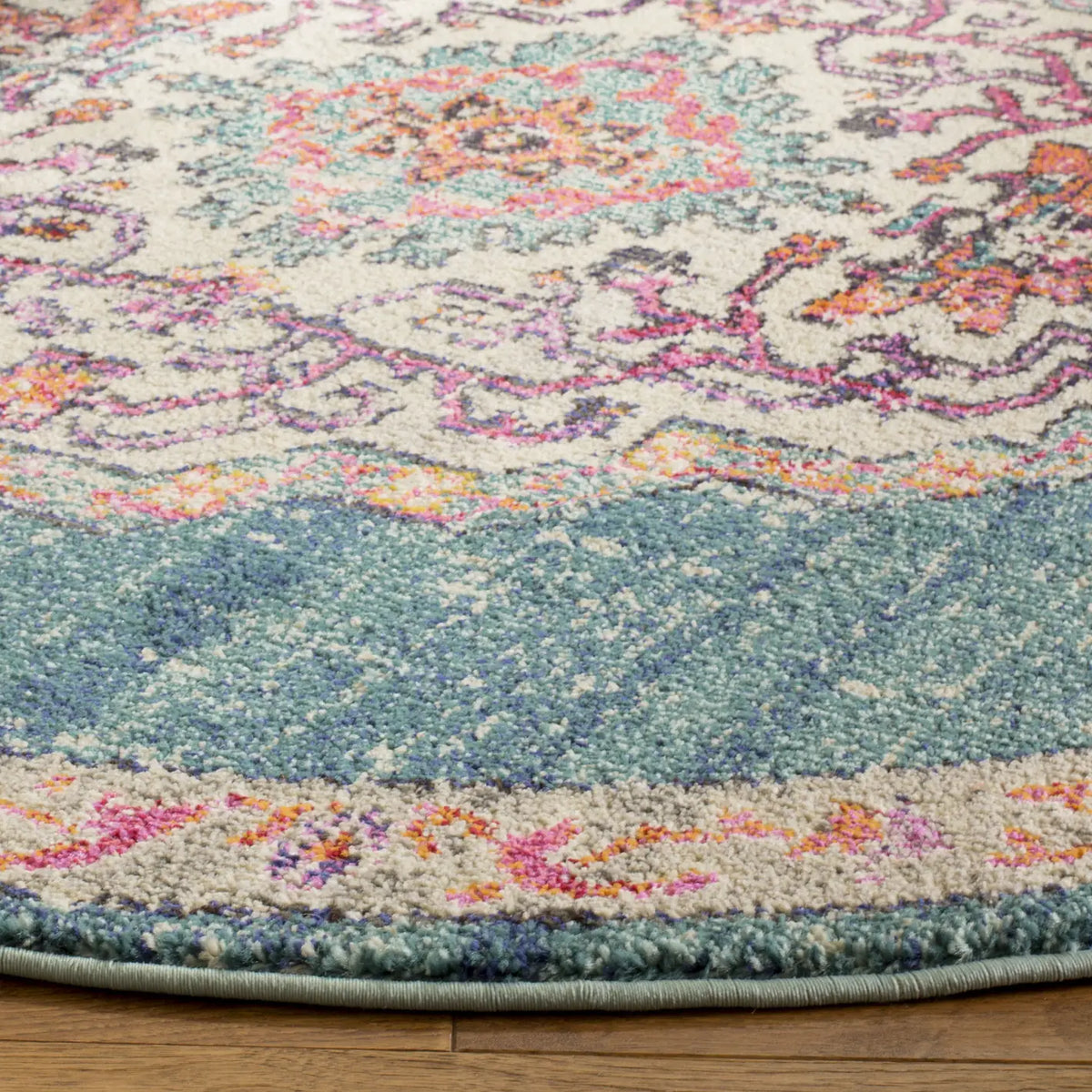 Safavieh Monaco 5'-0" x 5'-0" Rug in Blue / Multi